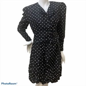 Vintage All That Jazz Skirt Suit Set Polka Dot 11